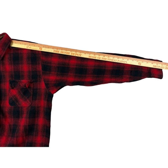 Field & Stream Men Red Black Flannel‎ Shirt Sz XXL Tall - Picture 4 of 6